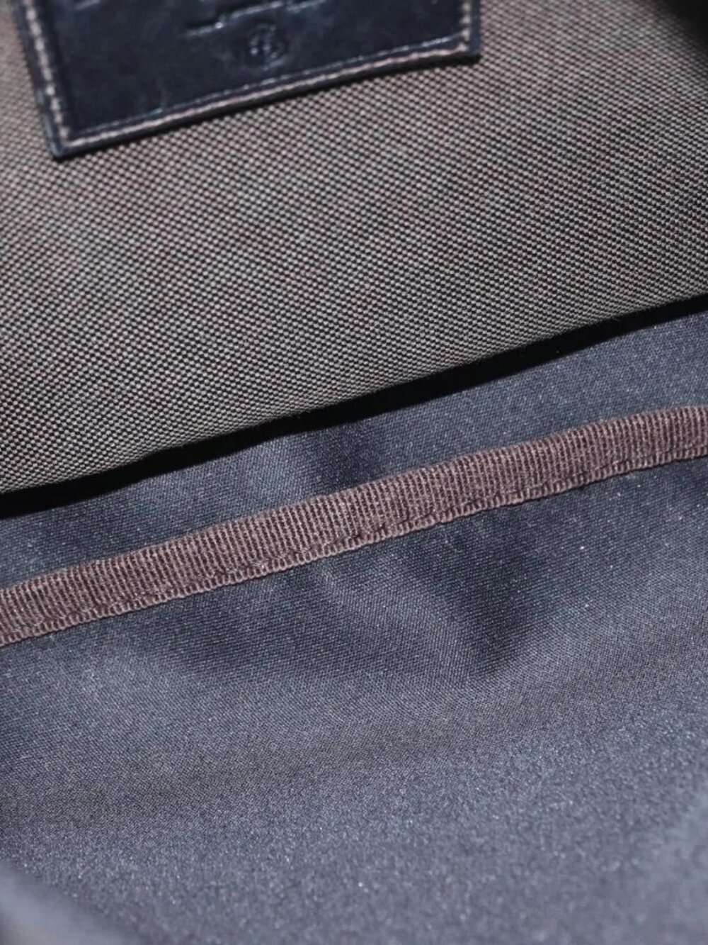 PRADA Shoulder Bag Canvas Brown Silver Auth ka2796 - Picture 10 of 14